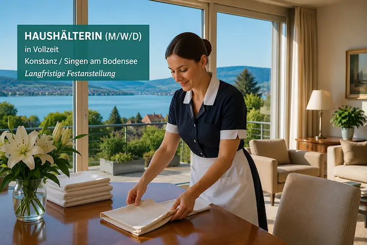 Stellenangebote Haushälterin Konstanz Singen am Bodensee – Vollzeit im gehobenen Privathaushalt